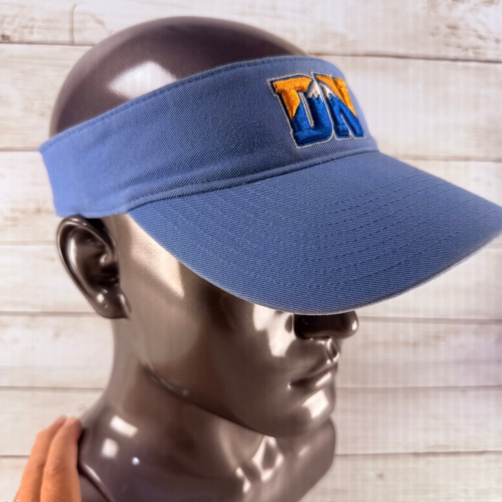 Reebok Denver Nuggets NBA Visor‎ Hat Blue Embroidered Mountain Logo Adjustable
